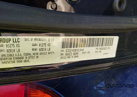 2014 Dodge Challenger Sxt z USA, uszkodzony, nr VIN 2C3CDYAG9EH313440